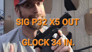 SIG P320 X5 LEGION OUT GLOCK G34 IN [upl. by Jacinda]