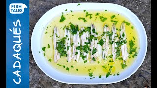 Boquerones  Spanish tapas how to make anchovies in vinegar [upl. by Minnnie]