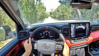 2022 Toyota Tundra TRD Pro Hybrid POV OffRoad Drive 3D AudioASMR [upl. by Dlaniger]