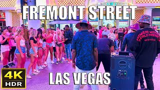 Fremont Street Las Vegas Walk  September 2023 [upl. by Junji]