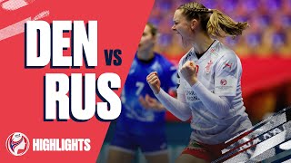 Highlights  Denmark vs Russia  Main Round  Womens EHF EURO 2020 [upl. by Hasila]