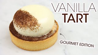 100 Vanilla Tart Recipe with Vanilla Mousse Vanilla Mirror Glaze Vanilla Ganache  How To Cuisine [upl. by Tse]