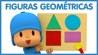 🔺 Aprenda as FORMAS GEOMÉTRICAS com Pocoyo 🔴  Vídeos Educativos para Crianças [upl. by Burner291]