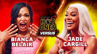 WWE Superstars Bianca Belair vs Jade Cargill  Hot Ones Versus [upl. by Neit]