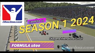 Batalla Epica en iRacing Desafio por el Campeonato F1600 en Okayama International Circuit [upl. by Ogires]