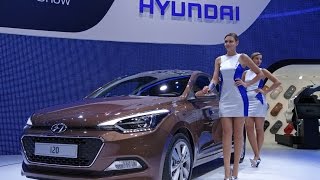 Pariser Autosalon 2014 Neuer Hyundai i20  Messe  Report  2014 [upl. by Kreitman]