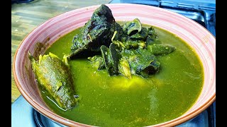 How to make Ebunuebunu soup spinach recipe ghanaianfood [upl. by Vick]