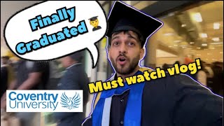 Coventry University Vlog Graduation Ceremony 2024 Life in UK Campus Tour [upl. by Melgar952]