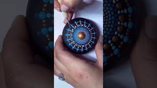 Mandala Art Dot Painting Rocks mandalaStones mandalaartist How To using Dottingtools🎨🖌 acrylicpaint [upl. by Eigger160]