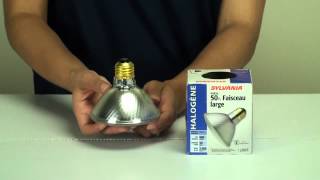 BulbAmericacom Reviews the Osram Sylvania 50w 120v PAR30 FL40 halogen light bulb [upl. by Nadabas]