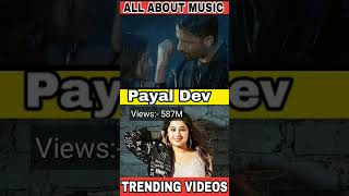 Neha Kakkar Vs Shreya Ghoshal Vs Payal Dev Vs Dhvani Bhanushali Most Viewed Song On YouTube [upl. by Joao]