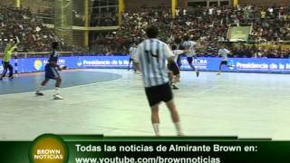 Partido Oficial Handball Argentina vs Francia Darío Giustozzi  Almirante Brown [upl. by Ainod]