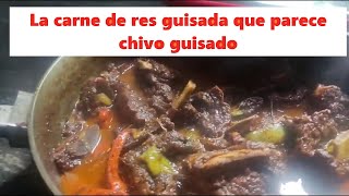 Mejor receta de hacer un pecho de res guisado que parece chivo [upl. by Coray]