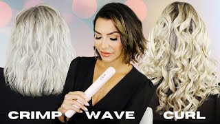 3 EASY ways to CURL your hair with a Straightener  Kosa Professionals Elite Styler [upl. by Atsok]