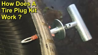 Tire Plug Puncture Repair Kit  How Does it Work [upl. by Montana]