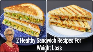 2 Healthy Sandwich Recipes For Weight Loss  Skinny Recipes [upl. by Ahsenad]