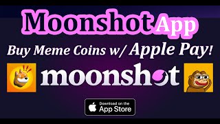 Moonshot App Lets You Buy Solana Meme Coins with Apple Pay Could this help Onboard the Masses [upl. by Enaej835]