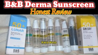 BampB Derma Sunscreen Honest Review  BampB Lunar  BampB SunDay [upl. by Saimon]