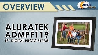 Aluratek 19quot 1440x900 Digital Photo Frame with 2GB Builtin Memory Overview  Newegg Lifestyle [upl. by Ainesy]