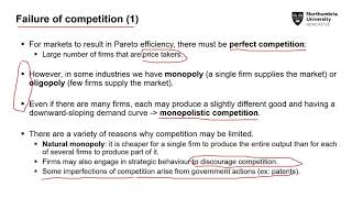 Lecture 3  SM9628  Market Failure and Public goods and publicly provided private goods I [upl. by Sharleen]