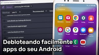 Universal Android Debloater  Debloteando facilmente seu dispositivo Android requer PC sem root [upl. by Samford]