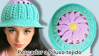 ✨ ¡NUEVO GORRO pescador TEJIDO A CROCHET  Tutorial Fácil y Rápido  Mari Rolon [upl. by Salinas]