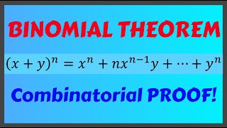 Combinatorial Proof of Binomial Theorem [upl. by Delphine]