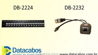 Balun passivo de vídeo e alimentação Datacabos [upl. by Rebmat]