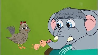 O Pequeno Elefante Teimoso  Historia Completa  Desenho animado infantil com Os Amiguinhos [upl. by Novhaj676]