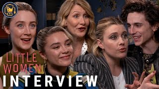 Little Women Interviews with Greta Gerwig Saoirse Ronan Florence Pugh and More [upl. by Terrance]