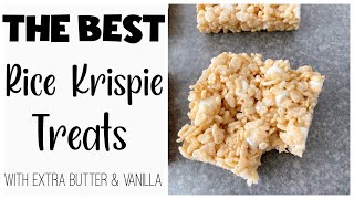 The BEST Rice Krispie Treats Recipe [upl. by Dalis]