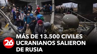 Más de 13500 ucranianos retornaron desde Rusia en un corredor humanitario [upl. by Eiten559]