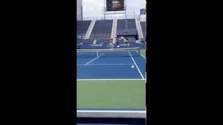 Marin Cilic and Goran Ivanisevic US open 2014 [upl. by Jenei]