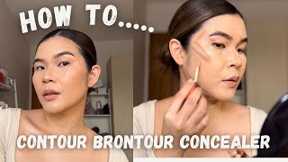 TIPS amp TECHNIQUES  HOW TO CONTOUR BRONZE OR BRONTOUR  CONCEALER  BASIC  JEN DE LEON [upl. by Brandt]