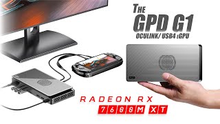 The New GPD G1 Is A Fast Compact eGPU Oculink amp USB HandsOn First Look [upl. by Yrreg]