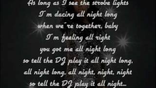 Alexandra Burke  All Night Long  lyrics [upl. by Dorcas]