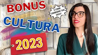 Bonus Cultura18app 2004 2023 e Carta Cultura Giovani e Carta di Merito 2024 Bonus 500euro [upl. by Anilocin155]