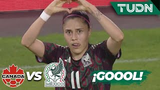 ¡Golazo de México Ovalle saca la magia  Canadá 11 México  Amistoso Internacional Femenil  TUDN [upl. by Cassius]