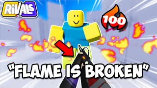 BURNING PEOPLE With The FLAMETHROWER in Roblox Rivals [upl. by Cormick]