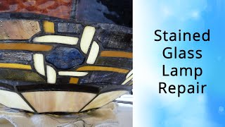 An Interesting Stained Glass Lamp Repair [upl. by Belanger]