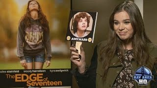 HAILEE STEINFELD INTERVIEW gets quotAWKWARDquot THE EDGE OF SEVENTEEN SAN FRANCISCO STARVING VIDEO [upl. by Anippesuig]