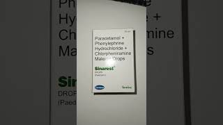 Sinarest Paediatric Drops use to common cold such as runny nosesneezing and congestion [upl. by Gillmore685]
