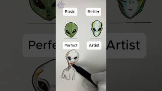 How to draw an Alien in an Artistic way howtodraw artist relaxing [upl. by Sheng315]