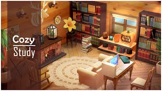 Cozy Study  Acnh  Interior Design Inspiration [upl. by Amzu228]