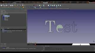 SVG Text To FreeCAD Part [upl. by Annoerb534]