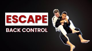 ESCAPE from BACK CONTROL ✅ BRAZILIAN JIUJITSU FUNDAMENTALS [upl. by Kcinimod]