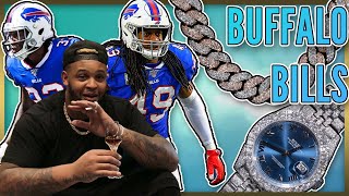 Buffalo Bills NFL Players Shop For Custom Iced Out Jewelry [upl. by Akema]