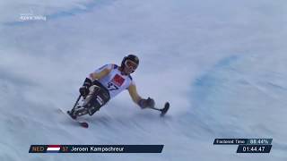 Jeroen Kampschreur  Netherlands  Giant Slalom Sitting  Para Alpine World Cup  Veysonnaz 2019 [upl. by Eberle]