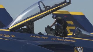 Blue Angels pilots prepare for Fleet Week air shows [upl. by Nosneh]