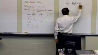 Chapter 0604 Lesson Saturation Growth Model Regression  Transformed Data  Derivation [upl. by Llener]